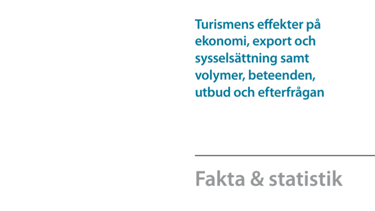 Turismens årsbokslut 2012