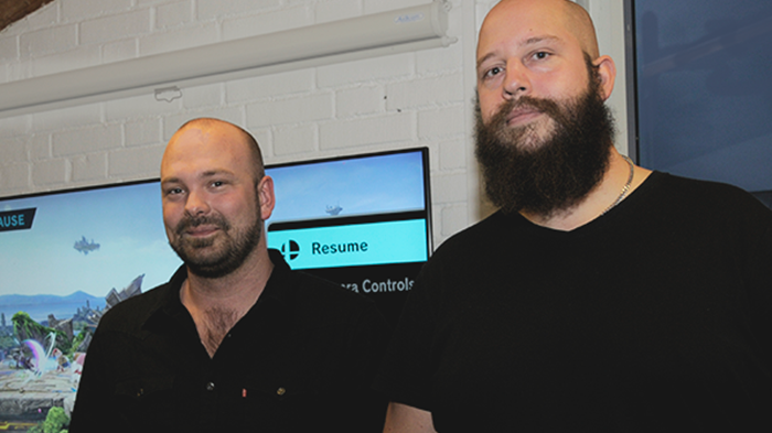 Spelets hus med fritidsledarna Jonas Arvidsson och Mikael Andersson i spetsen tilldelas årets barnkonventionspris. Bild: Partille kommun