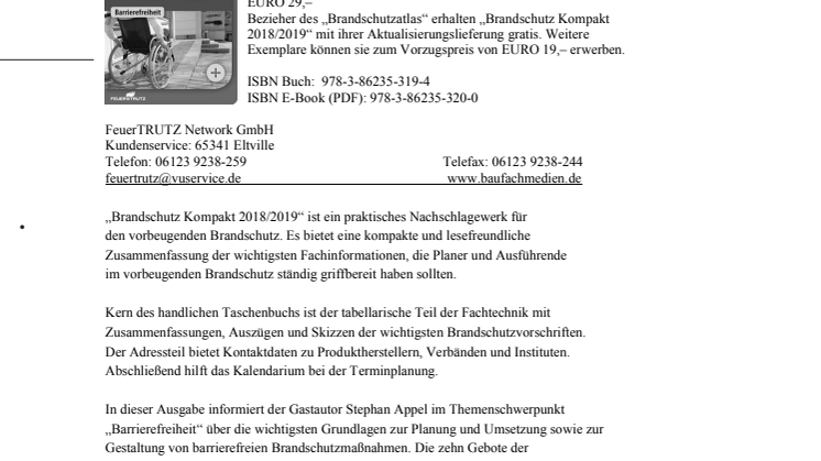 Brandschutz Kompakt 2018/2019