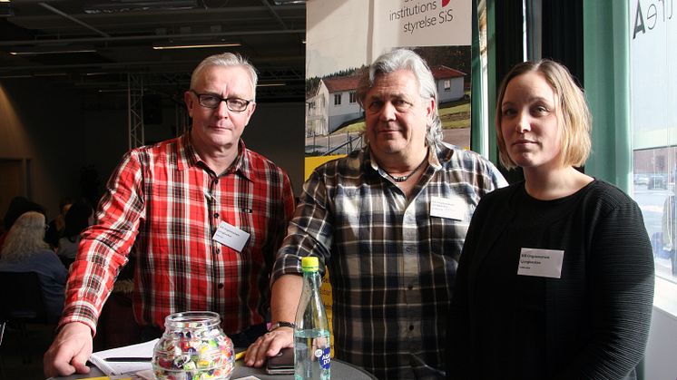 Stefan Cardesjö, Håkan Kårebrand och Maria Thelén från SiS ungdomshem Ljungbacken ser gärna fler kvinnliga medarbetare framöver.