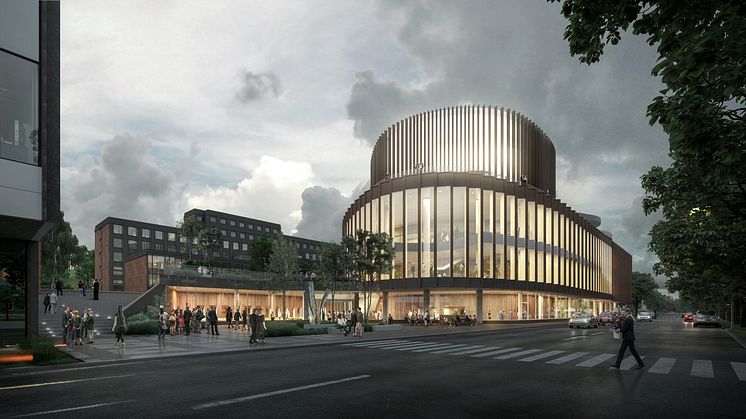 Turun musiikkitalo Fuuga (havainnekuva: PES-Arkkitehdit)