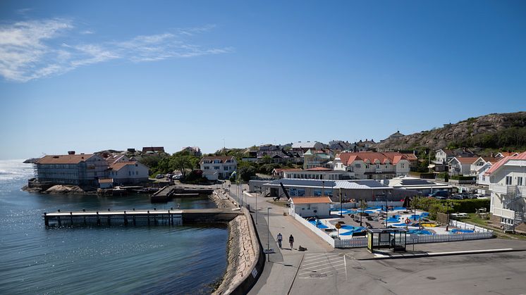 Vy över Kyrkvik och Havets Hus