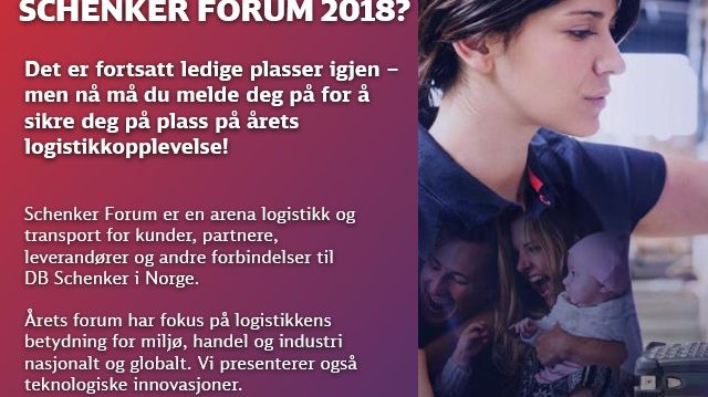 31. mai 2018 skjer årets logistikkopplevelse.