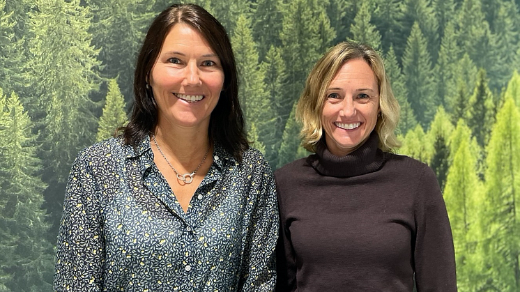 Från vänster: Anna Gustafsson och Maria Wessberg vd, Structor Miljöbyrån Stockholm. Foto: Structor