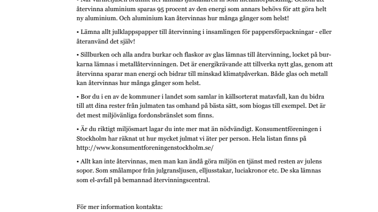 Återvinn julen!