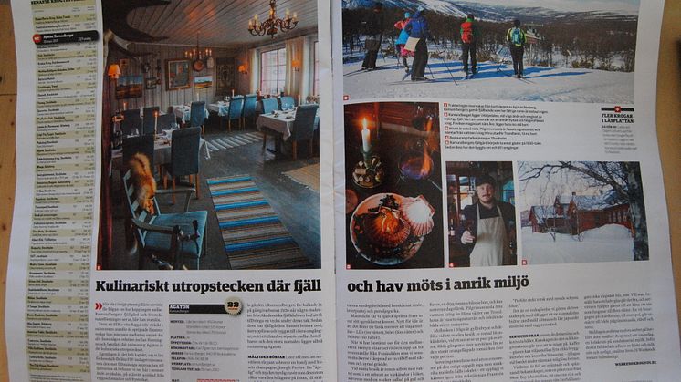 Toppbetyg till Agatons i Di Weekend