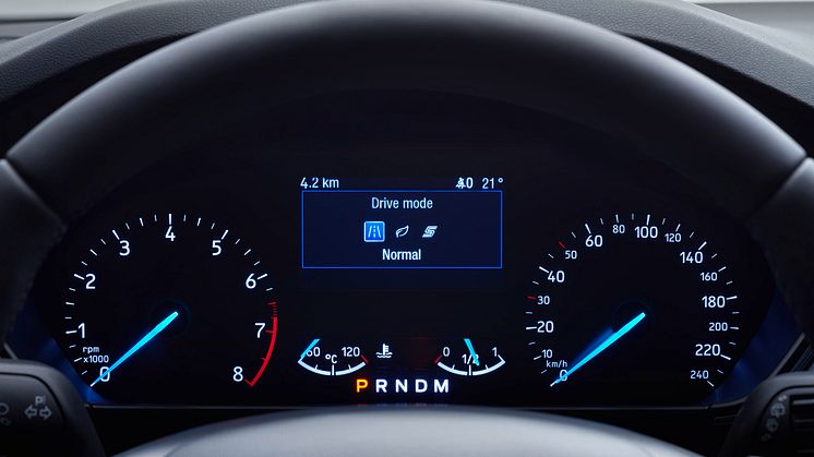 Ny Ford Focus Active interiør