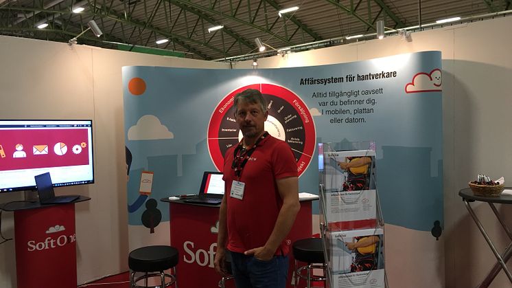 Martin Salomonsson SoftOne på Elmässan i Umeå 