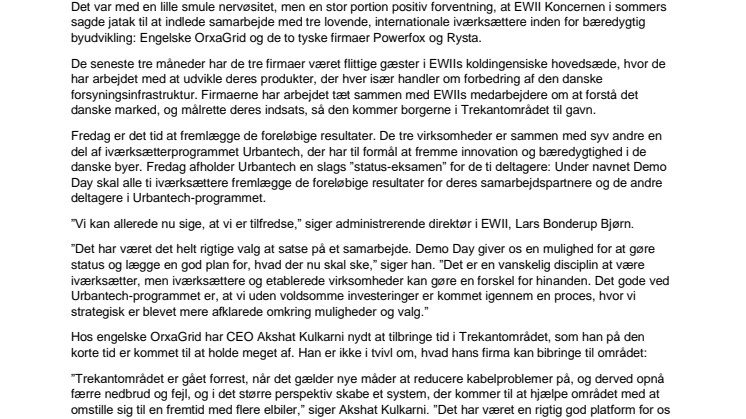 Eksamen for EWIIs internationale samarbejde 