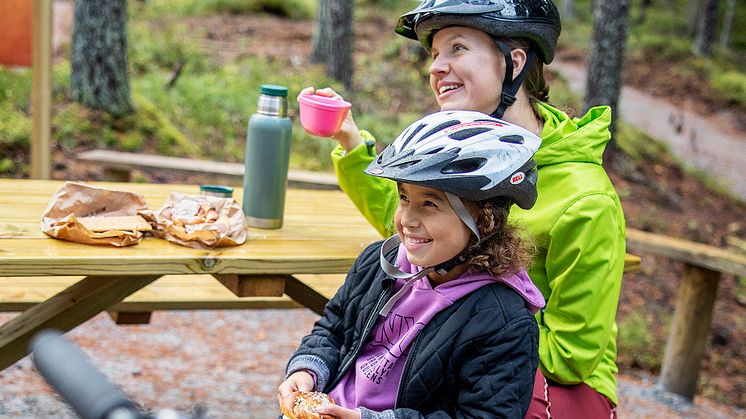 Lekfull mtb cykling i Järvsö