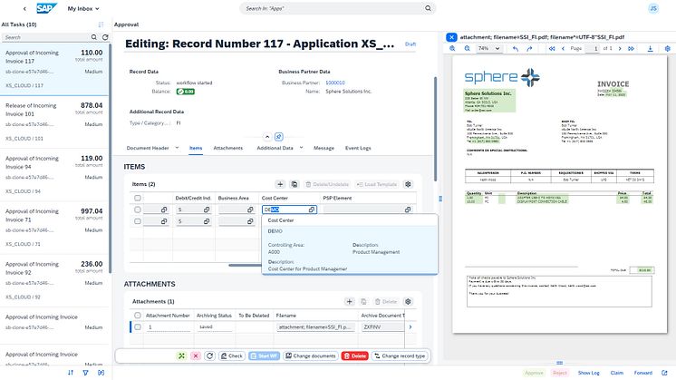Easy verification of documents through integrated tools of S4HANA_credits xSuite Group Kopie