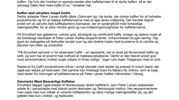 Masser af kaffeoplevelser på årets Smukfest