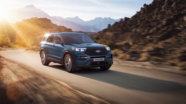 Nå kommer nye Ford Explorer ladbar hybrid til Norge