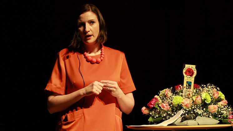 EU- och konsumentminister Birgitta Ohlsson på Catwalk for Change i Malmö 111119