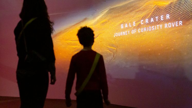 Upplev ljuset, sandstormarna, boendet och till och med lukten av Mars på Tekniska museet. Foto: Anna Gerdén