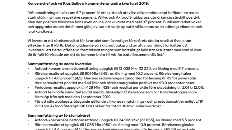Hög tillväxt och god lönsamhet