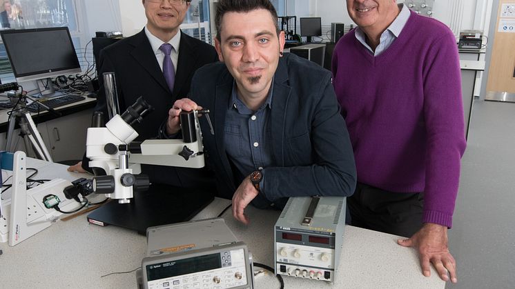 From L-R:  Professor Richard Fu, Dr Pep Canyelles Pericas and Epigem Managing Director Dr Tim Ryan