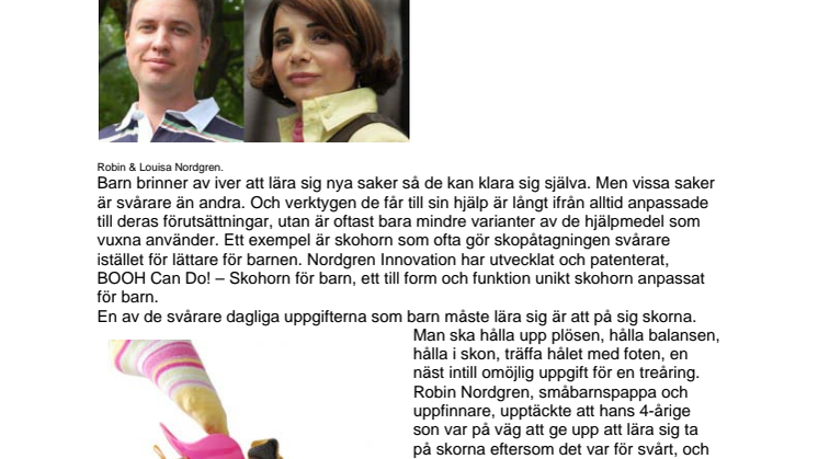 Månadens innovatörer i maj, Robin & Louisa Nordgren.
