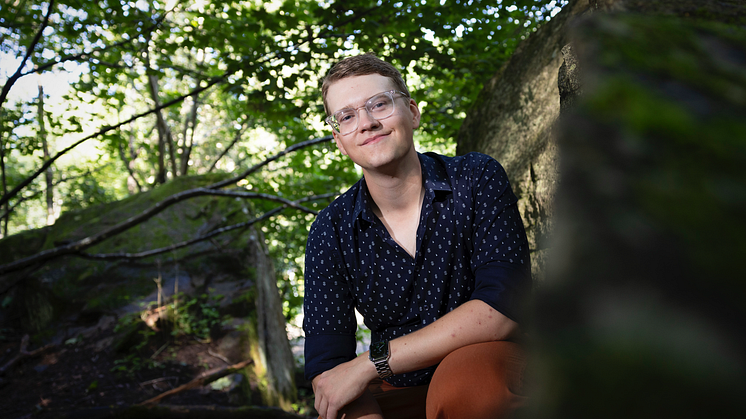 Sigfrid Stjärnholm är Årets Uppsalastudent 2023. Foto: Mikael Wallerstedt