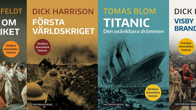 Historia för alla! Nya titlar i Historiska Medias populära bokserier i kortformat