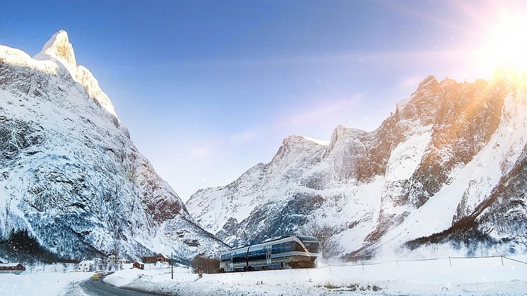 Raumabanen i Norge. Fotograf: Leif Olestad.