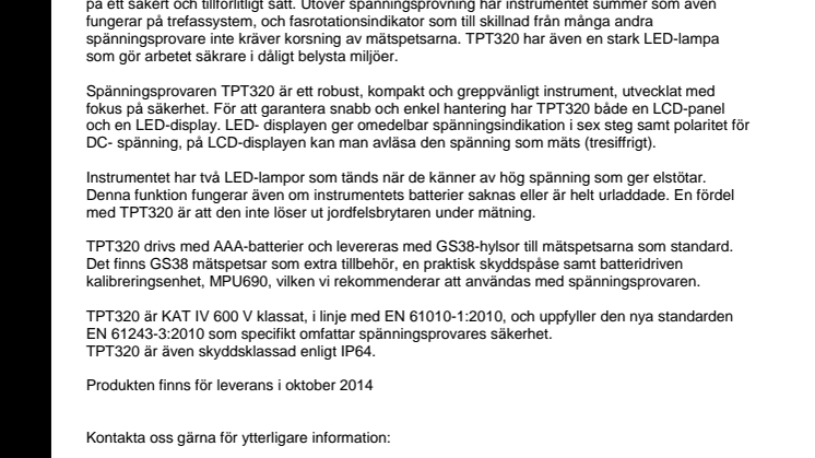 Säker spänningsprovning för elektriker