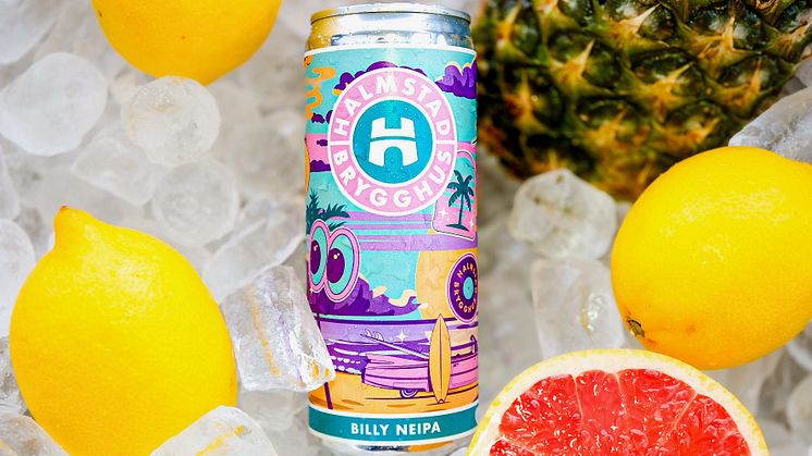 Billy NEIPA först ut på nya burklinjen.