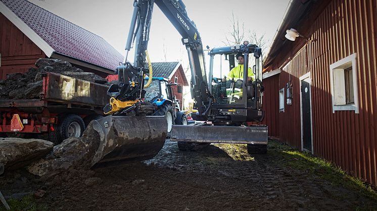 Nya Volvo ECR50D minigrävare imponerar!