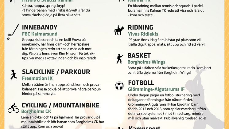 Aktiviteter Move for fun 12 juli
