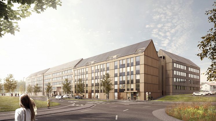 Framtiden Byggutvecklings projekt i Titteridamm, Angered. Arkitekt Krook och Tjäder. 