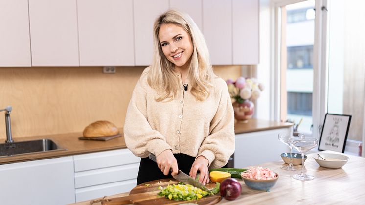 Ernæringsrådgiver og influenser Emilie Nereng. Foto: Norges sjømatråd
