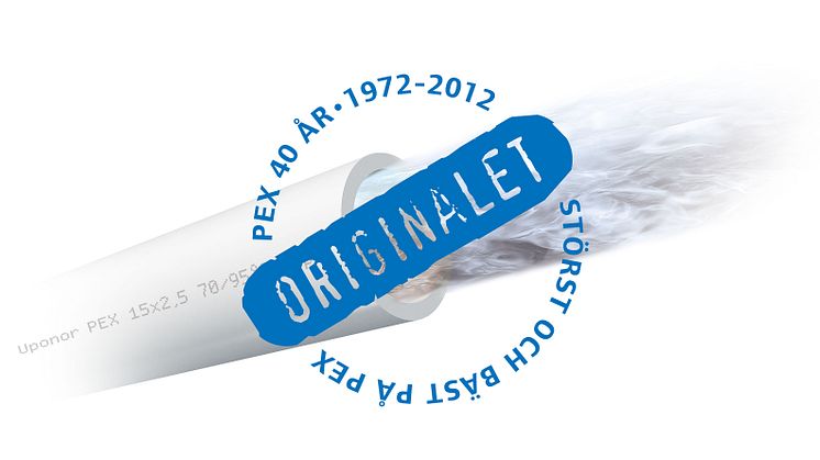 Uponor PEX 40 år - Jubileumslogotyp