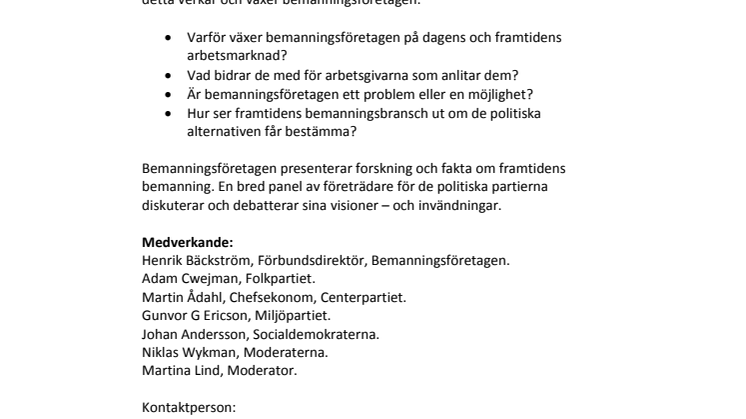 Varför växer bemanningsbranschen?