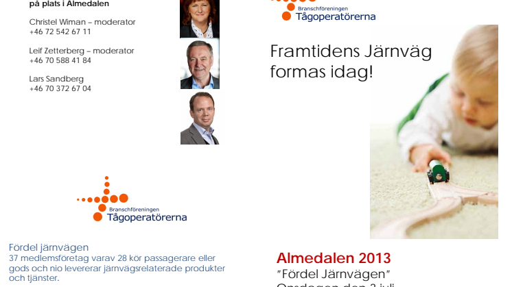 Fördel Järnvägen - framtidens järnväg skapas idag
