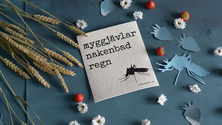 Disktrasan ”MYGGJÄVLAR” från erika tubbins nya kollektion.