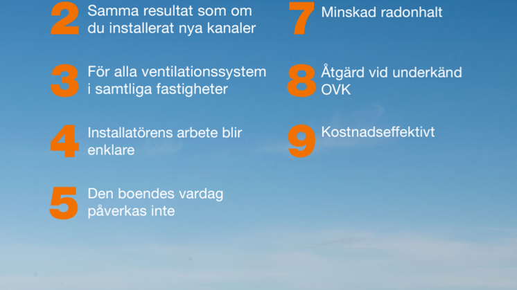 9 skäl att täta ventilationskanalerna med VentilFlex och FuranFlex