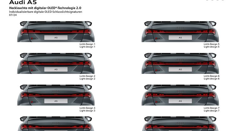 Audi A5 - lysteknologi
