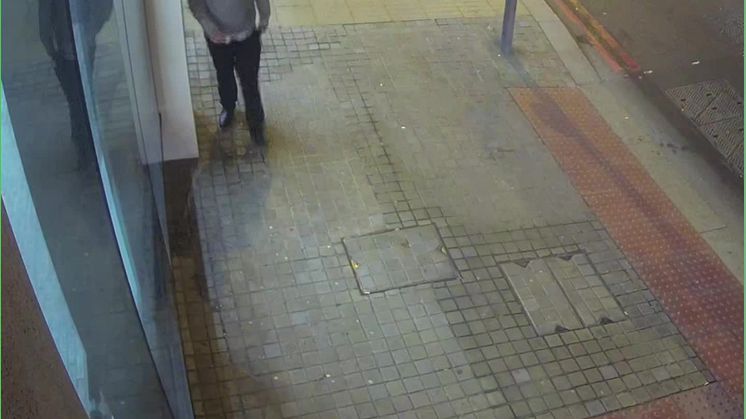 Close up moving footage of suspect