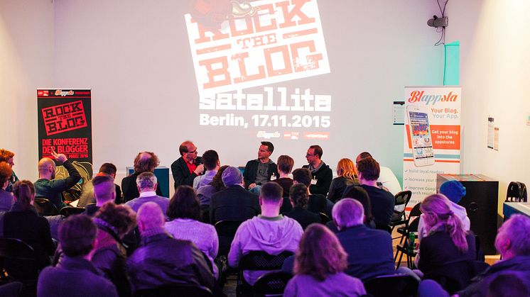 Rock the Blog Satellite 2015 mit ClueCamp by Mynewsdesk im Zukunftsmuseum Berlin 