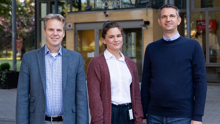 Thomas Andersson, Jonna Kilstam och Joeri van Laere arbetar i forskningsprojektet som ska stärka Sveriges beredskap.
