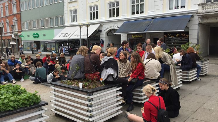 Torvet i Odder By