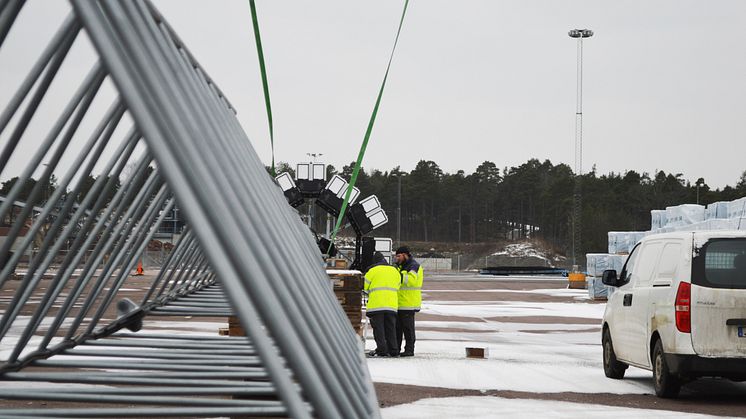 Smålandshamnar Oskarshamn - Först i Sverige med Titan LED mastbelysning