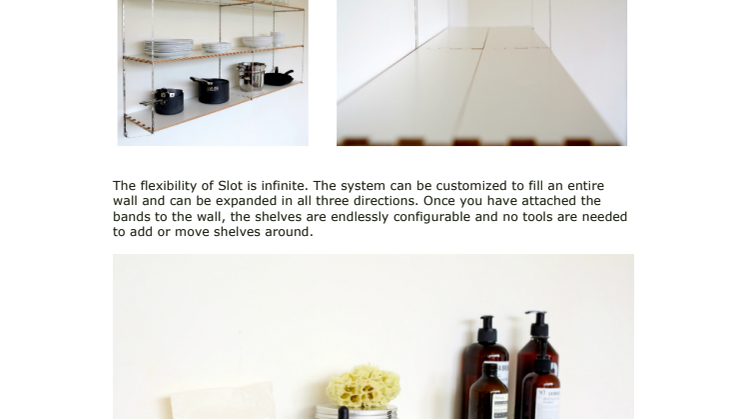  Slot Sweden launches a new, innovative Shelving System on Kickstarter and at Stockholm Furniture Fair.  
