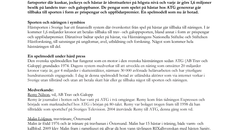Spelfinansiering - speed dating den 2 juni