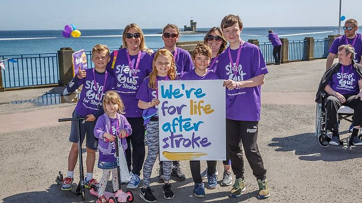 One small step for man, one great Step Out for Stroke in the Isle of Man
