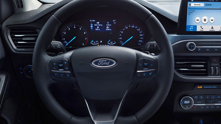 Ny Ford Focus Active interiør