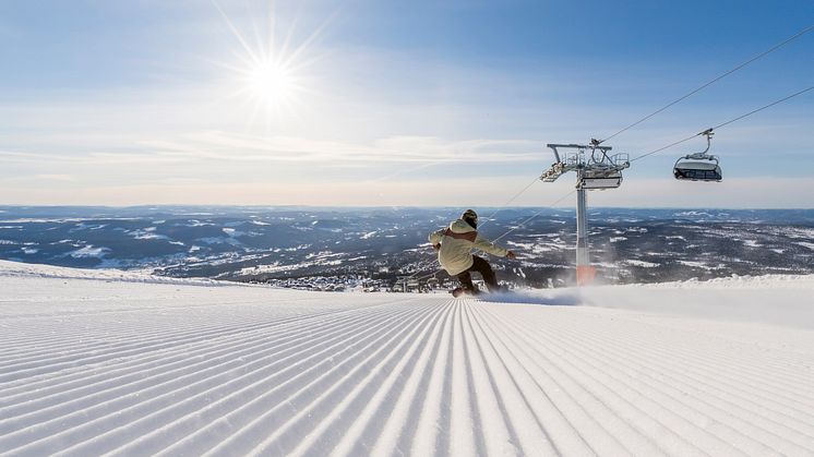 På langfredag var det rekord i antall gjester i Norges største skianlegget , Trysil. 