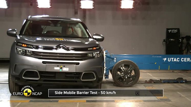 Citroen C5 Aircross Euro NCAP testing montage April 2019