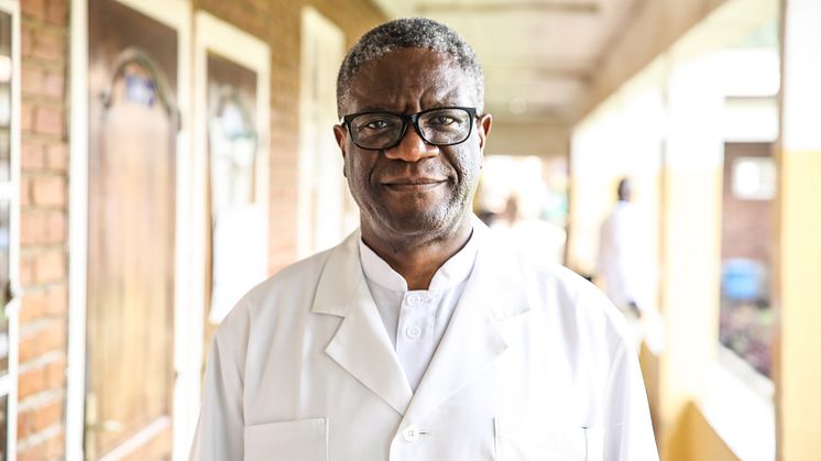 I dag meddelande fredspristagaren Denis Mukwege att han ger sig in i politiken och ställer upp som presidentkandidat. Foto: PMU, Annelie Edsmyr