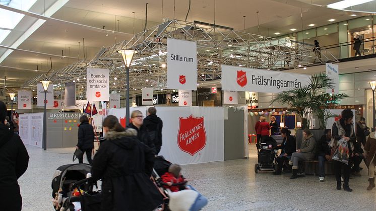 Frälsningsarmén intar Nordstan i Göteborg